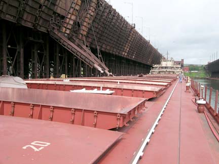 Loading chutes over deck at Two Harbors - Str. Reserve