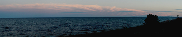 Banner image: Clouds over Lake Michigan width=