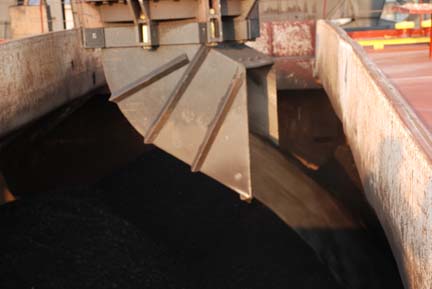 Coal loading spout