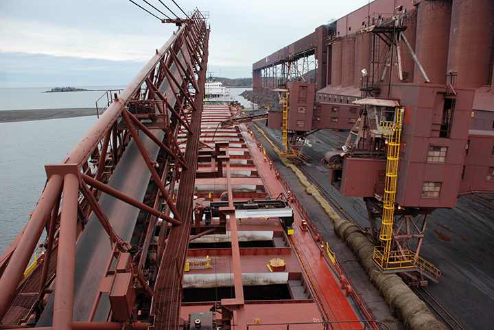 Charles M. Beeghly loading at Silver Bay