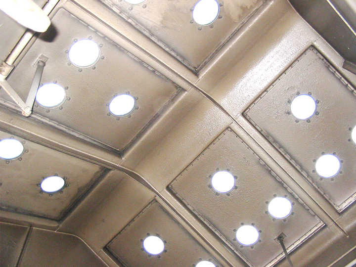 Engine room skylights