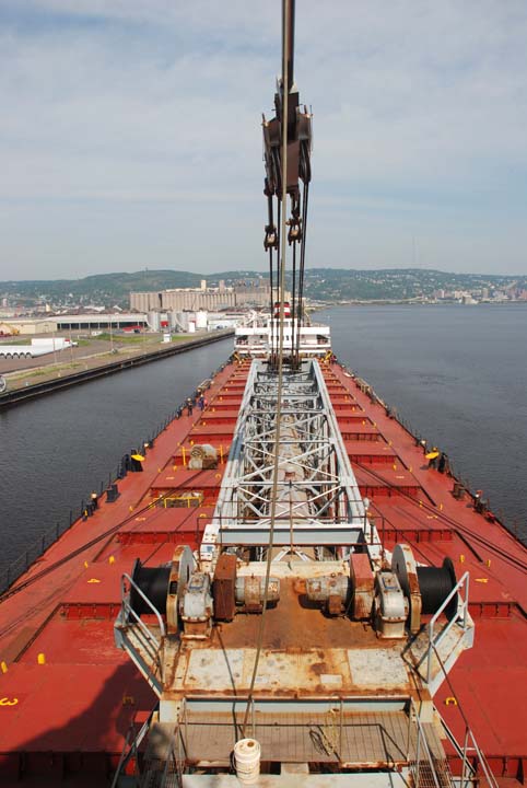 Looking aft on Algorail