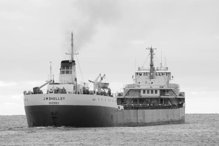 J. W. Shelley departing Superior