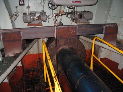 Propeller shaft welded into locked position