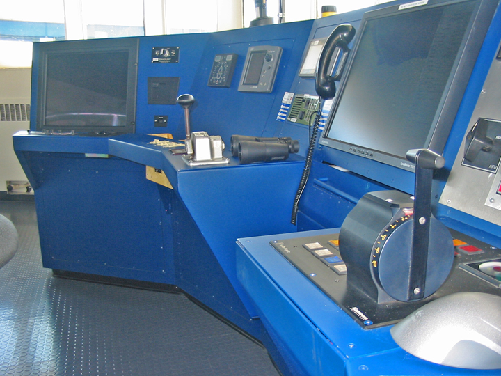 Pilothouse control panels on Voyageur Independent