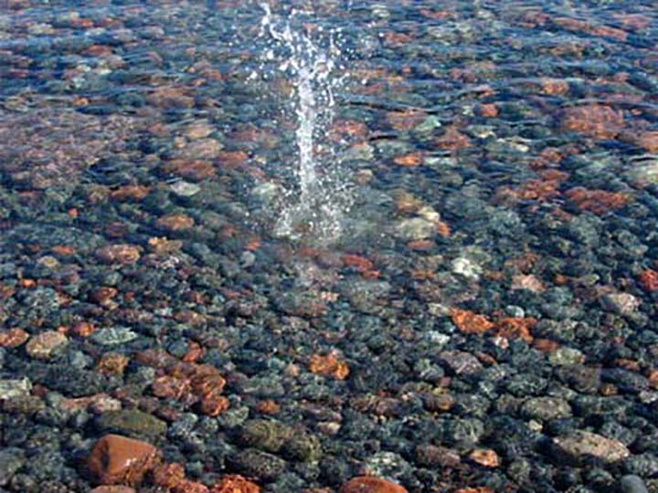 Water splash in Lake Superior