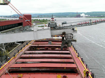 Algosoo, deck view from pilothouse