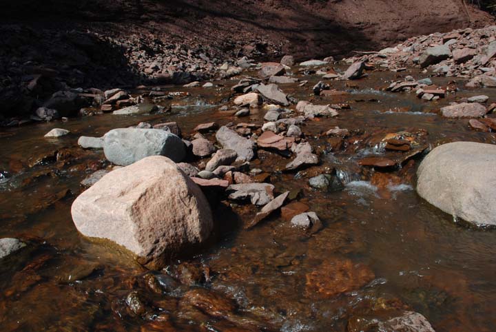 Cut Face Creek: streambed