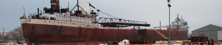 Banner image: American Victory at Fraser Shipyards