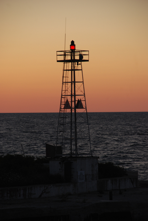 Pier light at Port Calcite