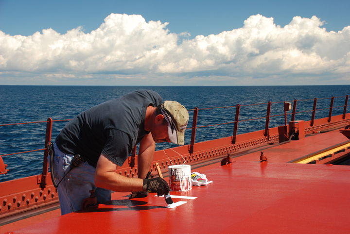 Hon. James L. Oberstar on Lake Michigan