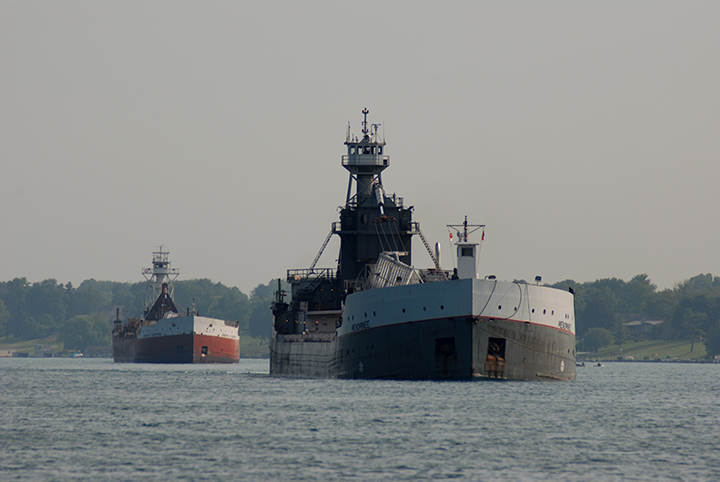 Tug Olive L. Moore and barge Menominee
